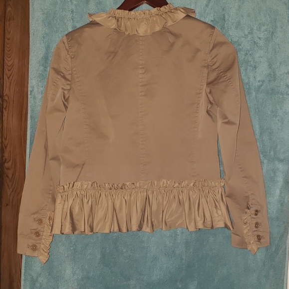 J. Crew Ruffled Chino Jacket - Picture 2 of 4